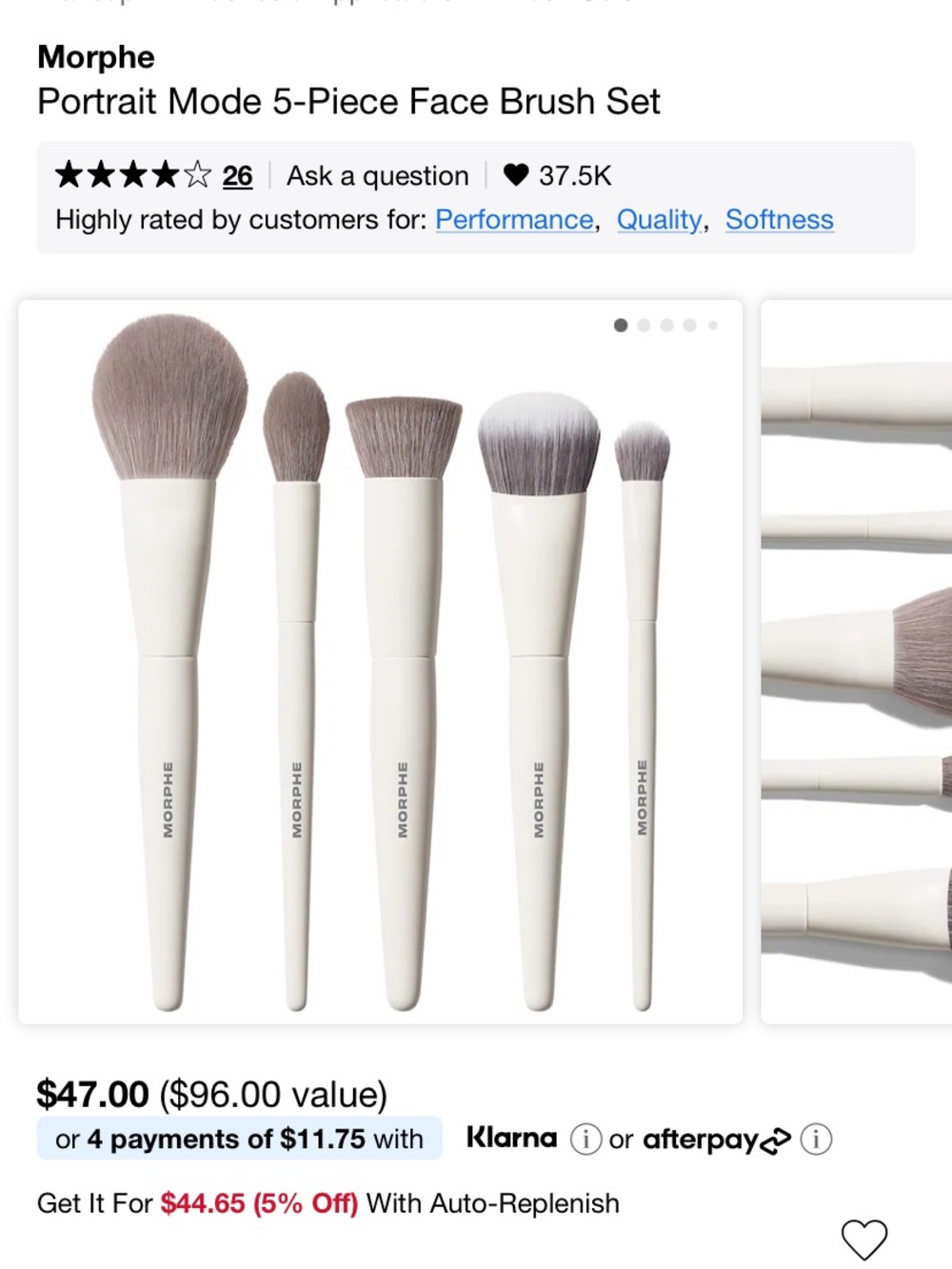Morphe makeup brush set